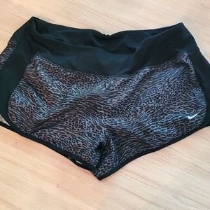 Nike Womens Leopard Print Running Shorts